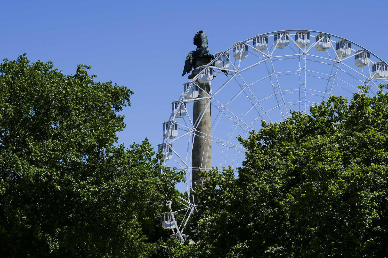 Roda gigante na Rotunda da Boavista