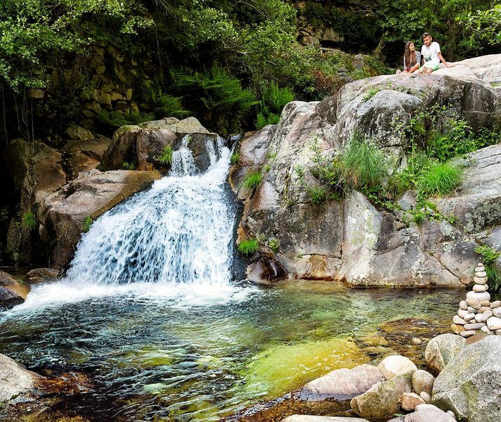 São Pedro do Sul natureza Praia Fluvial do Poço Azul