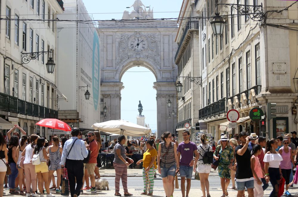 Turistas em Lisboa
