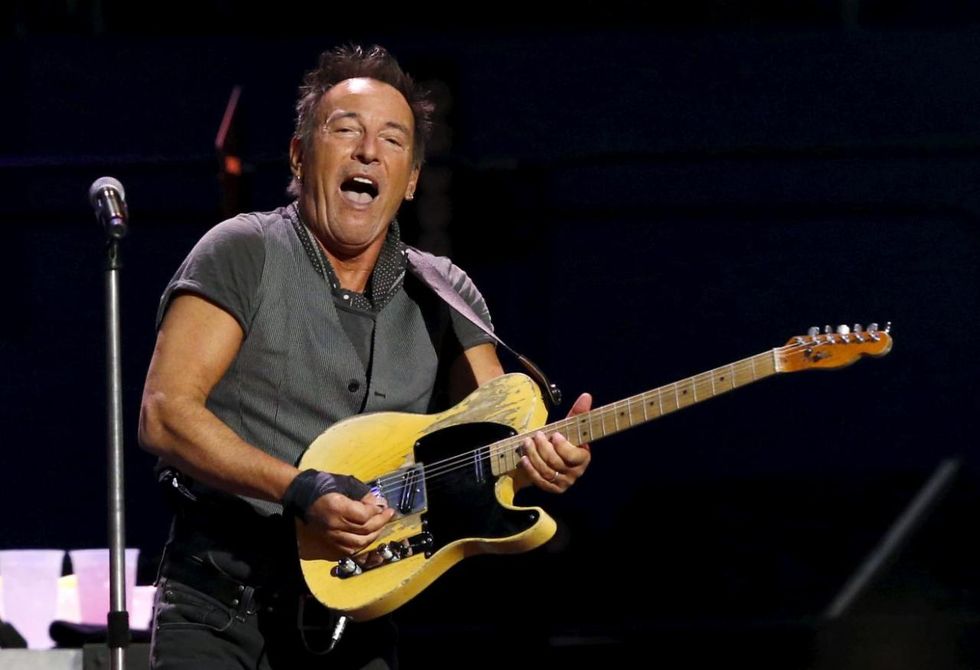 Springsteen performs during The River Tour at the LA Memorial Sports Arena in Los Angeles