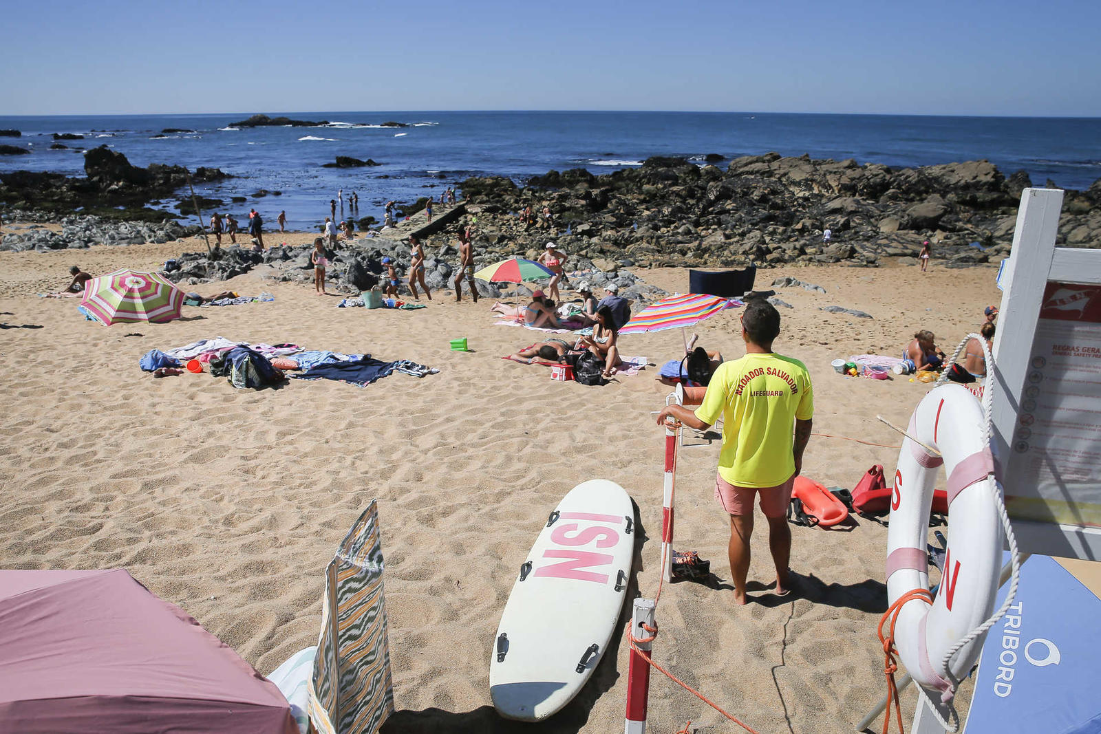 Reportagem nas praias da cidade do Porto