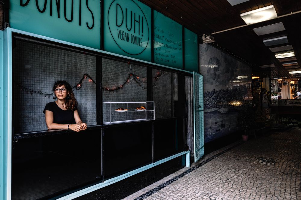 Duh Vegan Donuts, no Largo Alberto Pimentel, no Porto.