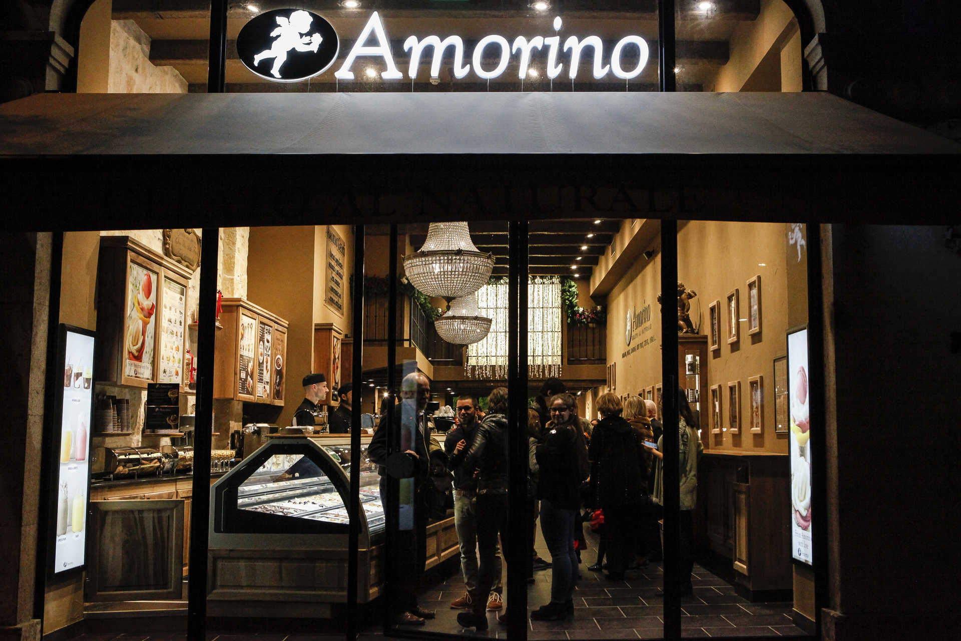 Inauguração da loja Amorino