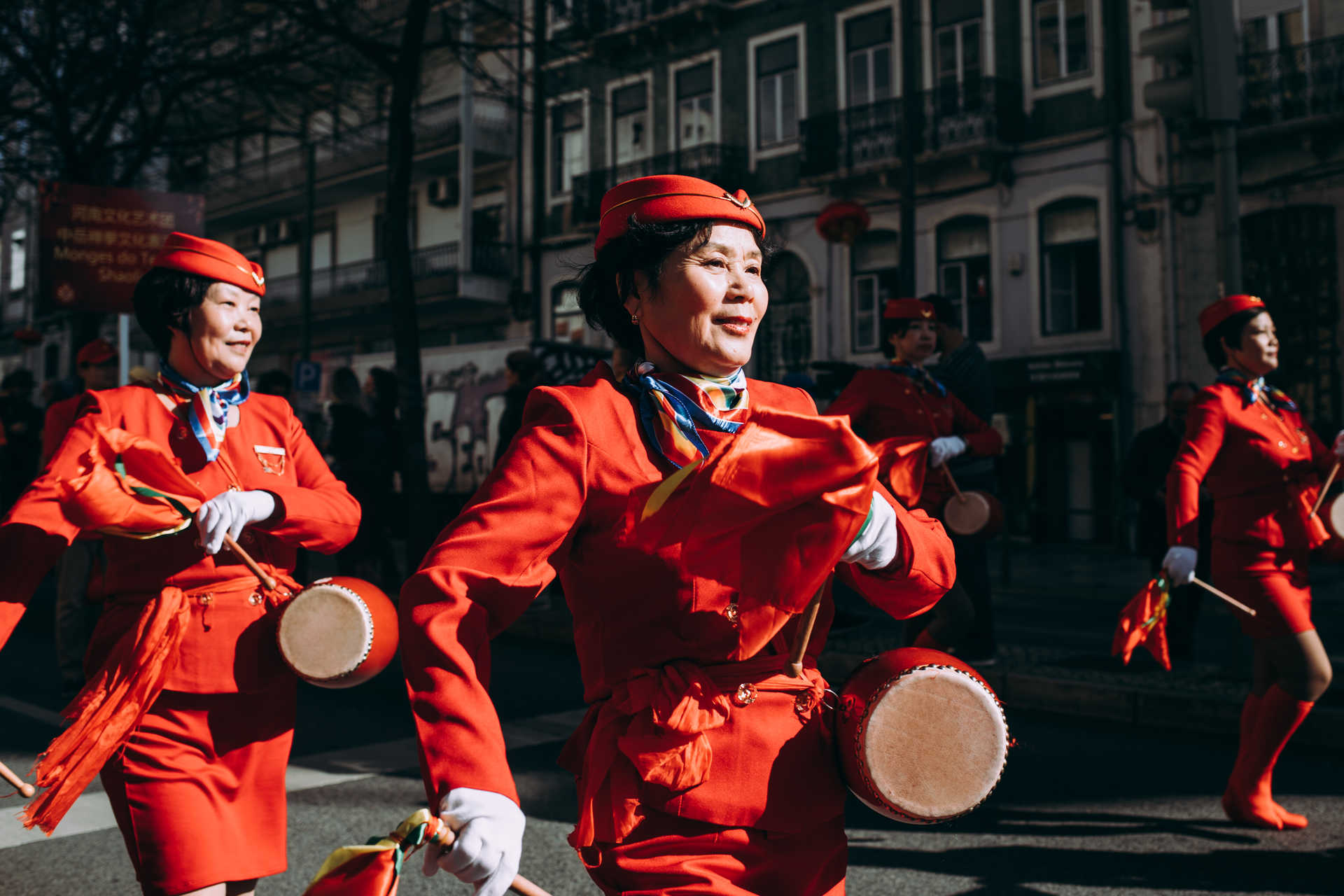 Desfile e comemorações do Ano Novo Chinês no Martim Moniz em Lisboa.