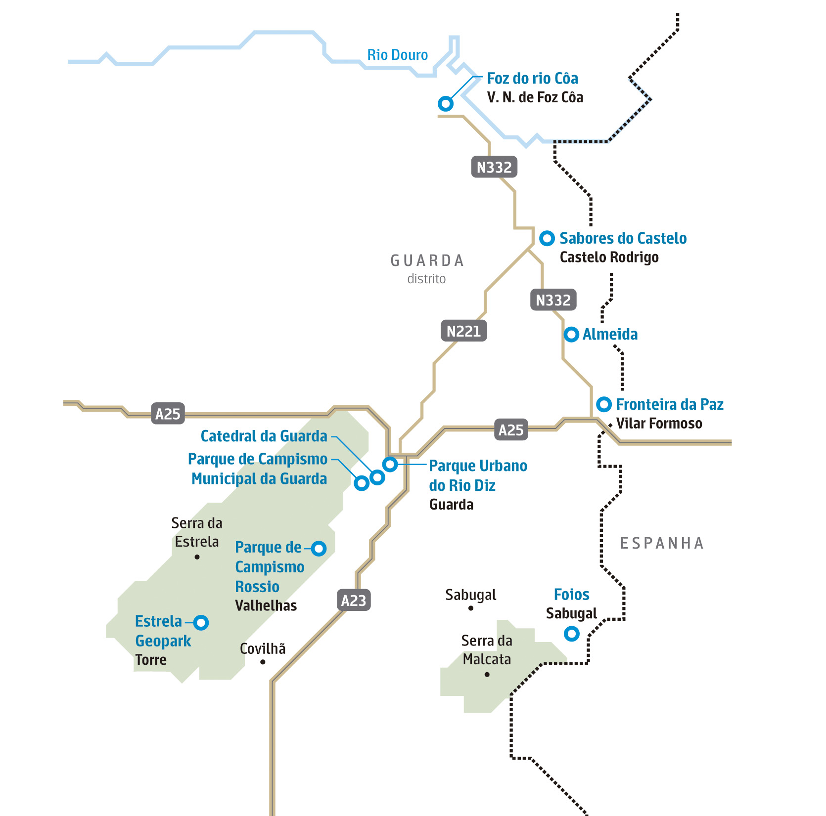 MAPAS DAS REGIÕES DE PORTUGAL CONTINENTAL - AuToCaRaVaNiStA